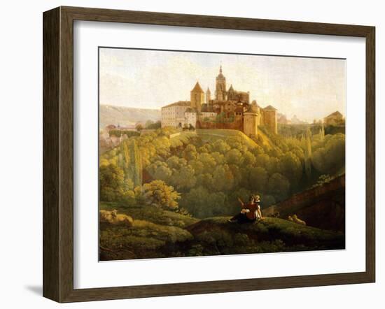 View of Prague Castle from the West, Czech Republic-Anton Raphael Mengs-Framed Giclee Print