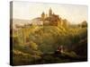 View of Prague Castle from the West, Czech Republic-Anton Raphael Mengs-Stretched Canvas