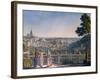 View of Prague from the Garden of Strahov Monastery, 1835-Vincenc Morstadt-Framed Giclee Print