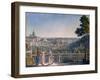 View of Prague from the Garden of Strahov Monastery, 1835-Vincenc Morstadt-Framed Giclee Print