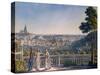 View of Prague from the Garden of Strahov Monastery, 1835-Vincenc Morstadt-Stretched Canvas