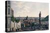 View of Prague from the New Castle Steps, 1835-Vincenc Morstadt-Stretched Canvas