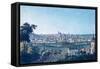 View of Prague from the South-Vincenc Morstadt-Framed Stretched Canvas