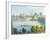 View of Prague on the Moldava River-null-Framed Giclee Print