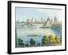 View of Prague on the Moldava River-null-Framed Giclee Print