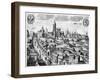 View of Prague Showing the Imperial Palace and the College of Theology, circa 1618-null-Framed Giclee Print