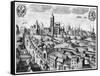 View of Prague Showing the Imperial Palace and the College of Theology, circa 1618-null-Framed Stretched Canvas