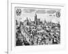 View of Prague Showing the Imperial Palace and the College of Theology, circa 1618-null-Framed Giclee Print