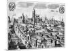 View of Prague Showing the Imperial Palace and the College of Theology, circa 1618-null-Mounted Giclee Print