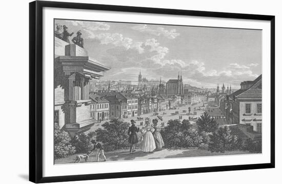 View of Prague-Continental School -Framed Giclee Print