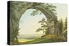 View of Prebischtor in Saxon Switzerland on the Border of Bohemia-Christian Gottlob Hammer-Stretched Canvas