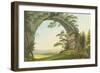 View of Prebischtor in Saxon Switzerland on the Border of Bohemia-Christian Gottlob Hammer-Framed Giclee Print