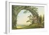 View of Prebischtor in Saxon Switzerland on the Border of Bohemia-Christian Gottlob Hammer-Framed Giclee Print