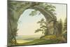 View of Prebischtor in Saxon Switzerland on the Border of Bohemia-Christian Gottlob Hammer-Mounted Giclee Print