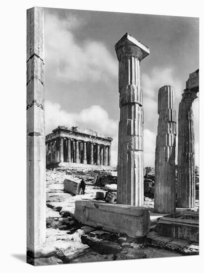 View Of Propylaes And Parthenon-Bettmann-Stretched Canvas