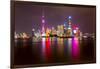 View of Pudong Skyline and Huangpu River from the Bund, Shanghai, China-Frank Fell-Framed Photographic Print