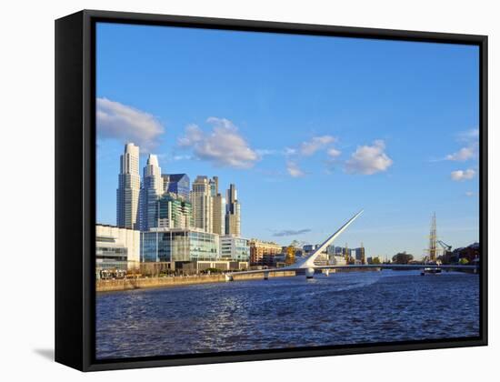 View of Puerto Madero, City of Buenos  Aires, Buenos Aires Province, Argentina, South America-Karol Kozlowski-Framed Stretched Canvas