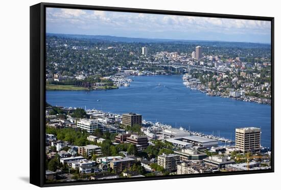 View of Puget Sound from Space Needle-Nosnibor137-Framed Stretched Canvas