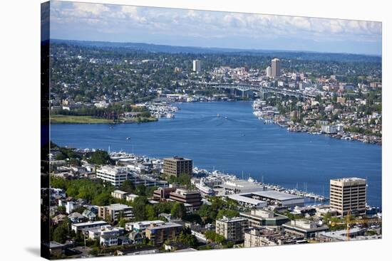 View of Puget Sound from Space Needle-Nosnibor137-Stretched Canvas