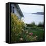 View of Puget Sound, Vashon Island, Washington State, USA-Aaron McCoy-Framed Stretched Canvas