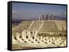 View of Pyramid B, Pre-Columbian-null-Framed Stretched Canvas