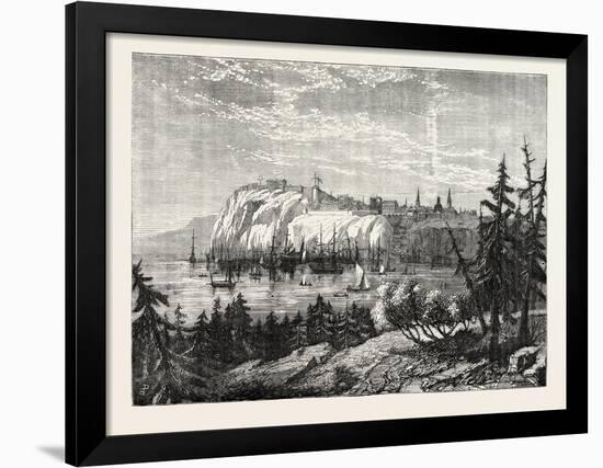 View of Quebec, Canada, 1870S-null-Framed Premium Giclee Print