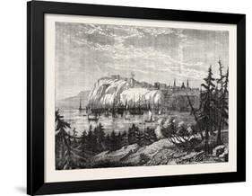 View of Quebec, Canada, 1870S-null-Framed Premium Giclee Print