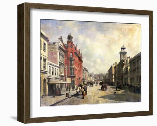 View of Queen Street, Auckland-Jacques Carabain-Framed Giclee Print