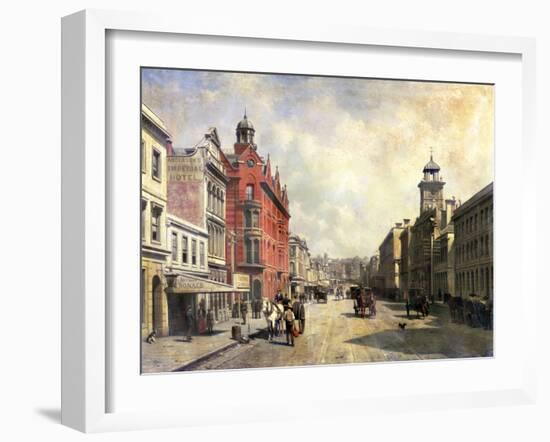 View of Queen Street, Auckland-Jacques Carabain-Framed Giclee Print