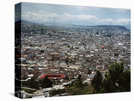 View of Quito from Hillside, Ecuador-Charles Sleicher-Stretched Canvas