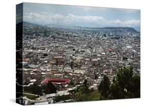 View of Quito from Hillside, Ecuador-Charles Sleicher-Stretched Canvas