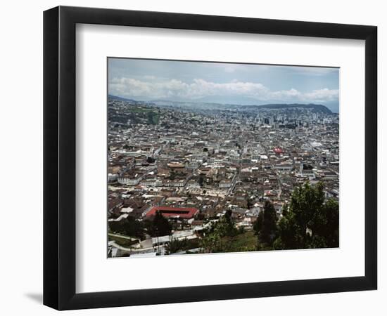 View of Quito from Hillside, Ecuador-Charles Sleicher-Framed Photographic Print