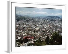 View of Quito from Hillside, Ecuador-Charles Sleicher-Framed Photographic Print