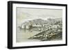 View of Ragusa, Modern Day Dubrovnik from the Universal Geography by Elisee Reclus, Croatia-null-Framed Giclee Print