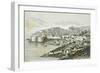 View of Ragusa, Modern Day Dubrovnik from the Universal Geography by Elisee Reclus, Croatia-null-Framed Giclee Print