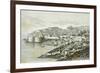 View of Ragusa, Modern Day Dubrovnik from the Universal Geography by Elisee Reclus, Croatia-null-Framed Giclee Print