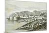 View of Ragusa, Modern Day Dubrovnik from the Universal Geography by Elisee Reclus, Croatia-null-Mounted Giclee Print