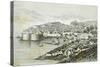 View of Ragusa, Modern Day Dubrovnik from the Universal Geography by Elisee Reclus, Croatia-null-Stretched Canvas