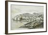 View of Ragusa, Modern Day Dubrovnik from the Universal Geography by Elisee Reclus, Croatia-null-Framed Giclee Print