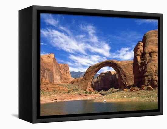 View of Rainbow Bridge, Lake Powell, Utah, USA-Stefano Amantini-Framed Stretched Canvas