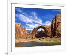 View of Rainbow Bridge, Lake Powell, Utah, USA-Stefano Amantini-Framed Photographic Print