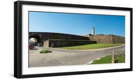 View of rampart around Galle and New Fort Entrance, taken from Custom Road, Galle Fort, Galle, S...-null-Framed Photographic Print