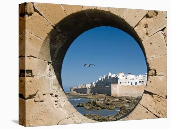 View of Ramparts of Old City, UNESCO World Heritage Site, Essaouira, Morocco, North Africa, Africa-Nico Tondini-Stretched Canvas