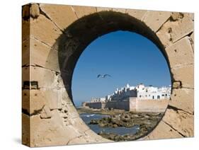 View of Ramparts of Old City, UNESCO World Heritage Site, Essaouira, Morocco, North Africa, Africa-Nico Tondini-Stretched Canvas