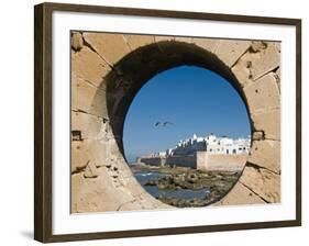 View of Ramparts of Old City, UNESCO World Heritage Site, Essaouira, Morocco, North Africa, Africa-Nico Tondini-Framed Photographic Print