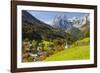 View of Ramsau in Autumn, Near Berchtesgaden, Bavaria, Germany, Europe-Miles Ertman-Framed Photographic Print