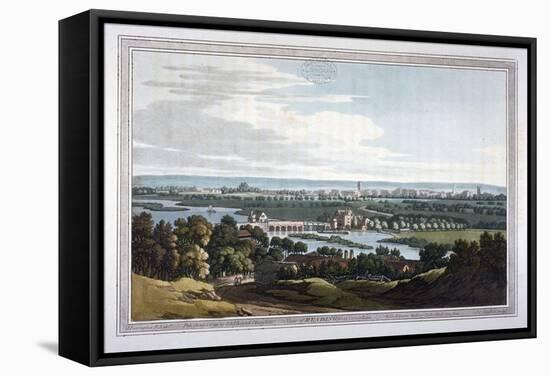 View of Reading from Caversham, Berkshire, 1793-Joseph Constantine Stadler-Framed Stretched Canvas