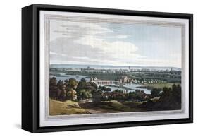 View of Reading from Caversham, Berkshire, 1793-Joseph Constantine Stadler-Framed Stretched Canvas