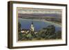 View of Redondo & Hermosa Beaches, California - Palo Verde Hills, CA-Lantern Press-Framed Art Print