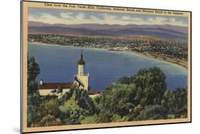 View of Redondo & Hermosa Beaches, California - Palo Verde Hills, CA-Lantern Press-Mounted Art Print